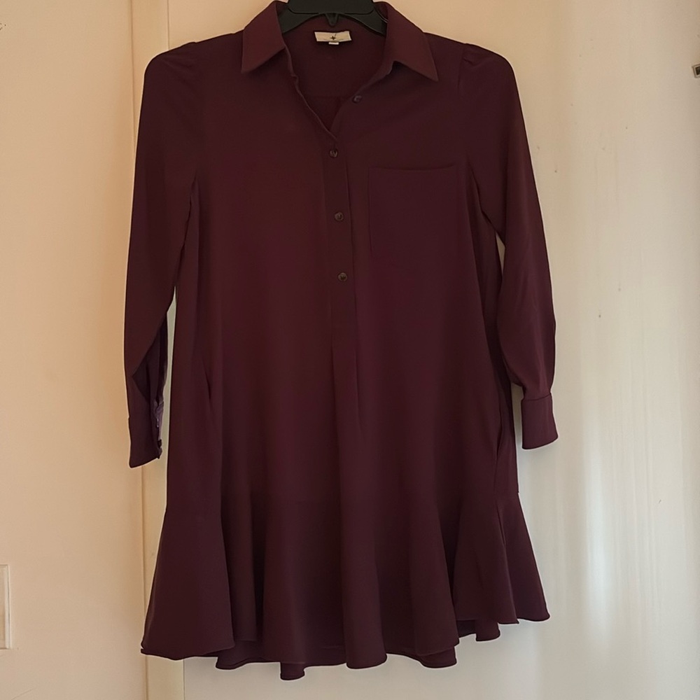 Tuckernuck Burgundy Callahan Dress
